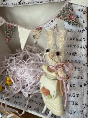 Picture of PETITE Bunny Blythe "Sally Rose" - ooak by Letty Worley