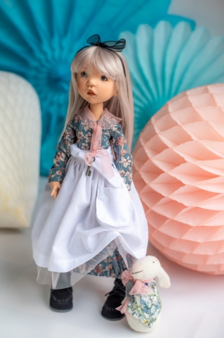Picture of LAST ONE - EXCLUSIVE- "Wonderland's Alice & Her Rabbit" - LE 12 SPOONS Collection - 42cm/16.5" BJD by Zwergnase - Bonus  - IN STOCK