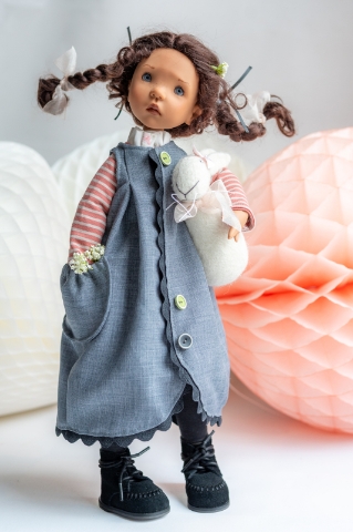 Picture of IN STOCK NEW - "IDA & Bunny" - LE 25 SPRING 2026 SPOONS Collection - 42cm/16.5" BJD by Zwergnase -Exclusive Bonus 