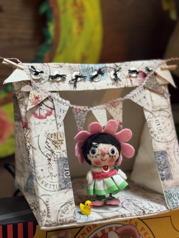 Picture of MINI "POSITIVE POSTAL VIBES"  - Play & Display Tent by Tim Purk 