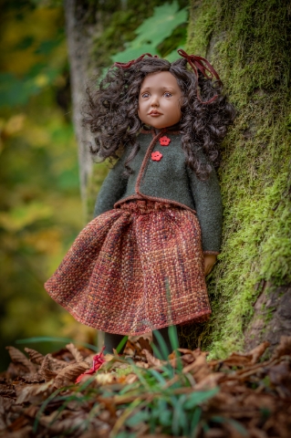 Picture of NEW - 20206  "SAGA" - 50cm/19.5" Junior Puppen by Zwergnase  - IN STOCK