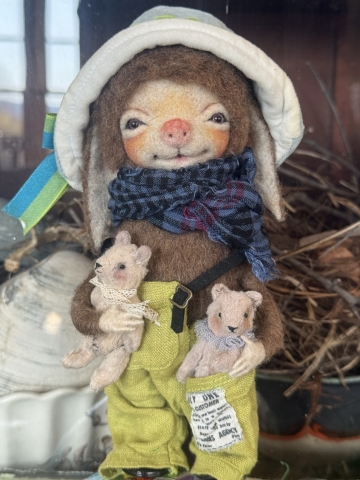 Picture of Tiniest Ted Dearie - ooak by Widdershin Bears  