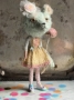 Picture of Teddy Blythe "Candy Buttons" - ooak by Letty Worley wearing The Pumpkinbelle 