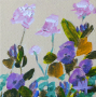 Picture of Wildflowers on Pale – 5x5 - by Angela Moulton - SALE