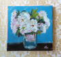 Picture of Garden Roses in Canning Jar – 10x10 - by Angela Moulton -SALE 