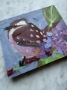 Picture of Carolina Wren & Lilacs - 5x6  - Original Art by Angela Moulton 