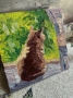 Picture of Basking Buddy - 5x6  - Original Art by Roxanne K Steed