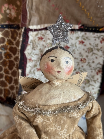 Picture of Our Angel 16" OOAK  - by Nicol Sayre Folk Dolls  - SALE