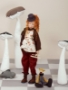 Rixa & Her Bear – 34.5” 