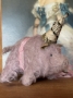 Picture of "Porcine Party Girl " - ooak soft sculpture piggy  by Letty Worley 