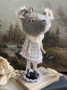 Picture of Teddy Blythe "Clarice Grey" - ooak by Letty Worley wearing Moshi Moshi and more...