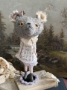 Picture of Teddy Blythe "Clarice Grey" - ooak by Letty Worley wearing Moshi Moshi and more...