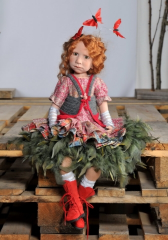 Picture of IN STOCK - Lolalu – 63cm -24.5”  - Zwergnase Art Doll Kunst Puppen