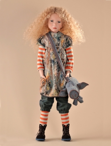 Picture of IN STOCK - Hedwiga– 90cm -35.5”  - Zwergnase Doll Kunst Puppen