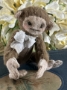 Picture of Boris Monkey - ooak mini art toy by Olesya of Amici & Orsetti