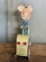 Picture of "In a Small Blue Car"-  ooak Sculpture by Julie Arkell 