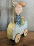 Picture of "In a Small Blue Car"-  ooak Sculpture by Julie Arkell 