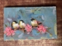 Picture of Three Chickadees & Cherry Blossoms by Angela Moulton -  13x21 - SALE 