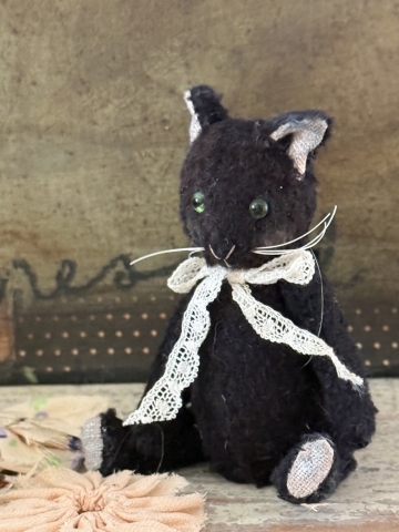 Picture of Lillith - 4" ooak Black Cat by Widdershin Bears 