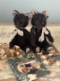 Picture of Vesper - 4" Black MOHAIR KITTY  by Widdershin Bears 
