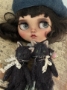 Picture of Vesper - 4" Black MOHAIR KITTY  by Widdershin Bears 